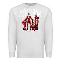 Oatmeal Heather maneskin rock Premium Sweatshirt - artisFamous