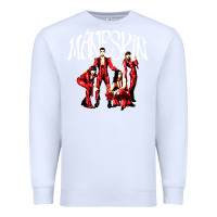 White maneskin rock Premium Sweatshirt - artisFamous