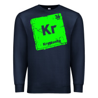 Navy kr kryptonite Premium Sweatshirt - artisFamous