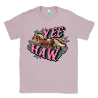 Lilac Yee haw Classic Tee - HowdyJamesFarm