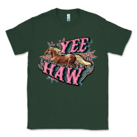 Sports Green Yee haw Classic Tee - HowdyJamesFarm