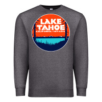Charcoal Heather lake tahoe california Premium Sweatshirt - artisFamous