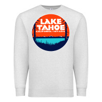 Oatmeal Heather lake tahoe california Premium Sweatshirt - artisFamous