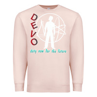 Pale Pink devo duty now for the future Premium Sweatshirt - artisFamous
