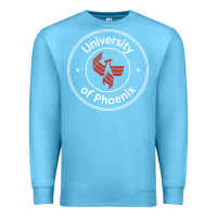 Ocean Blue university of phoenix white red Premium Sweatshirt - artisFamous