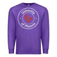 Purple university of phoenix white red Premium Sweatshirt - artisFamous