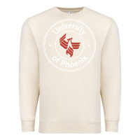 Sandshell university of phoenix white red Premium Sweatshirt - artisFamous