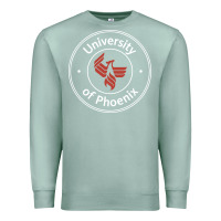 Seafoam university of phoenix white red Premium Sweatshirt - artisFamous