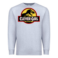 Heather Grey clever girl Premium Sweatshirt - artisFamous
