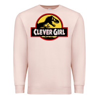 Pale Pink clever girl Premium Sweatshirt - artisFamous