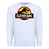 White clever girl Premium Sweatshirt - artisFamous