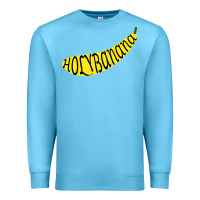 Ocean Blue Holy Banana Premium Sweatshirt - artisFamous