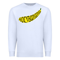 White Holy Banana Premium Sweatshirt - artisFamous