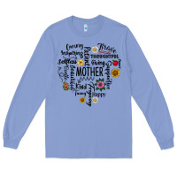 Colony Blue Mother Long Sleeve Tee - CowhideDigitalArt