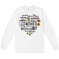 White Mother Long Sleeve Tee - CowhideDigitalArt