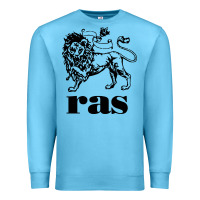 Ocean Blue ras records Premium Sweatshirt - artisFamous