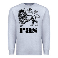Heather Grey ras records Premium Sweatshirt - artisFamous