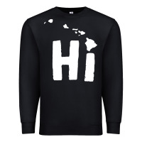 Black hi hawaii Premium Sweatshirt - artisFamous