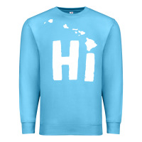 Ocean Blue hi hawaii Premium Sweatshirt - artisFamous
