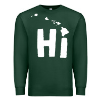 Sports Green hi hawaii Premium Sweatshirt - artisFamous