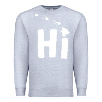 Heather Grey hi hawaii Premium Sweatshirt - artisFamous