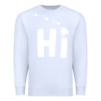 White hi hawaii Premium Sweatshirt - artisFamous