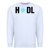White hodl cardano Premium Sweatshirt - artisFamous