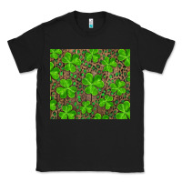 Black shamrock and leopard Classic Tee - RanaPortraitStore