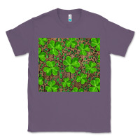 Lavender shamrock and leopard Classic Tee - RanaPortraitStore