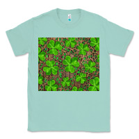 Seafoam shamrock and leopard Classic Tee - RanaPortraitStore