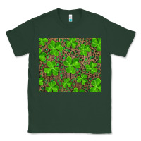 Sports Green shamrock and leopard Classic Tee - RanaPortraitStore
