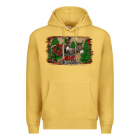 Antique Gold donkey christmas Premium Hoodie - Jasminsmagicworld