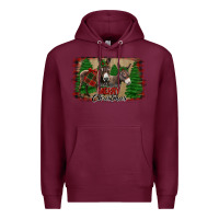 Burgundy donkey christmas Premium Hoodie - Jasminsmagicworld