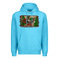 Ocean Blue donkey christmas Premium Hoodie - Jasminsmagicworld