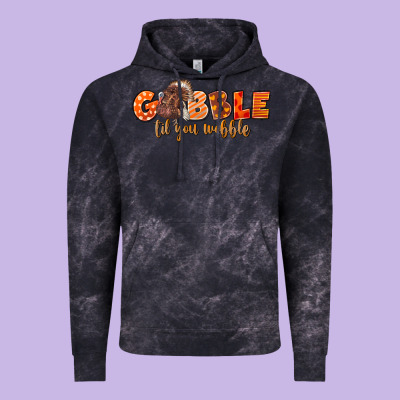 Fall Gobble Gobble Til You Wobble Vintage Hoodie Designed By Lillyallendesigns