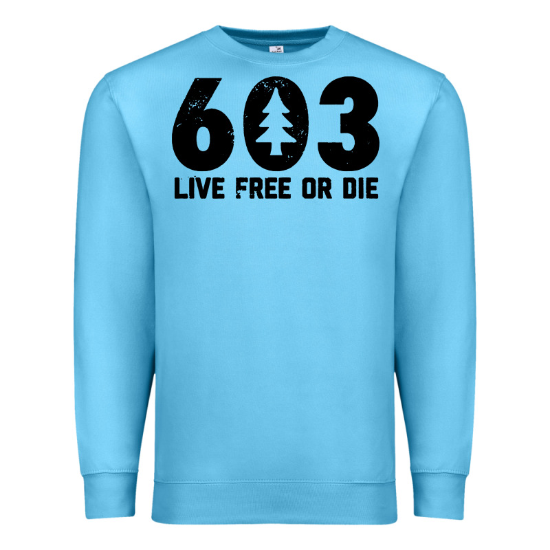 Live Free Or Die 603 Tree Premium Sweatshirt by artisFamous | Teevron