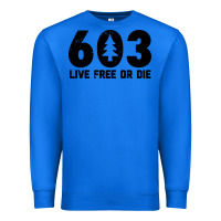 True Royal live free or die 603 tree Premium Sweatshirt - artisFamous