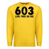 Lemon live free or die 603 tree Premium Sweatshirt - artisFamous