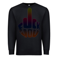 Black fuck you middle finger Premium Sweatshirt - artisFamous