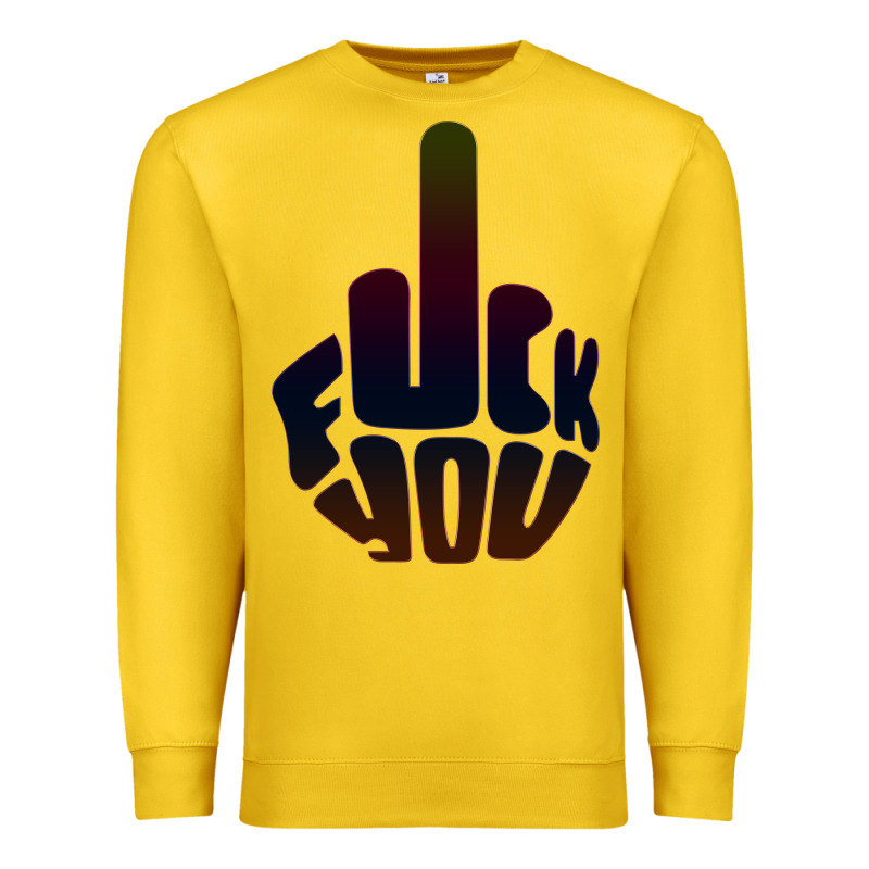 Fuck You Middle Finger Premium Sweatshirt by artisFamous | Teevron