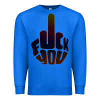 True Royal fuck you middle finger Premium Sweatshirt - artisFamous