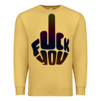 Antique Gold fuck you middle finger Premium Sweatshirt - artisFamous