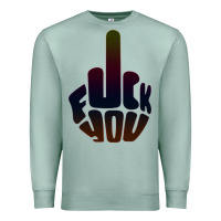 Seafoam fuck you middle finger Premium Sweatshirt - artisFamous