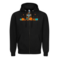 Black thankful cross pumpkin Zipper Hoodie - JahusDesignShop