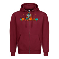 Burgundy thankful cross pumpkin Zipper Hoodie - JahusDesignShop