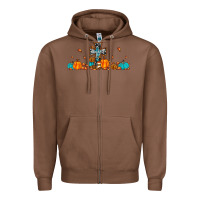 Chestnut thankful cross pumpkin Zipper Hoodie - JahusDesignShop
