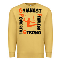 Antique Gold awesome gymnastics boy gymnast power strong Premium Sweatshirt - artisFamous
