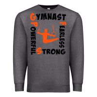 Charcoal Heather awesome gymnastics boy gymnast power strong Premium Sweatshirt - artisFamous