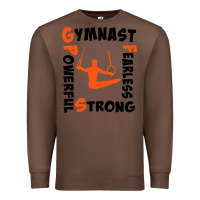 Chestnut awesome gymnastics boy gymnast power strong Premium Sweatshirt - artisFamous
