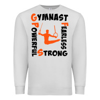Dove Grey awesome gymnastics boy gymnast power strong Premium Sweatshirt - artisFamous